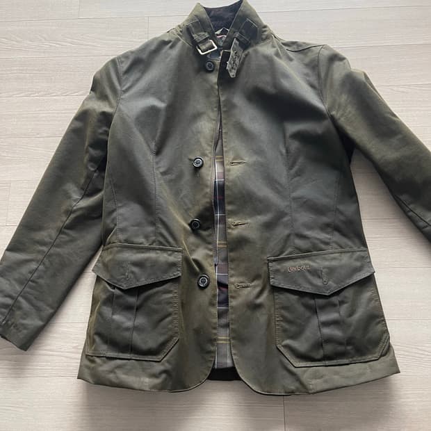 바버 왁싱 하이넥 재킷