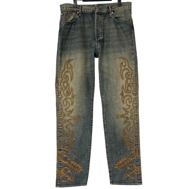 리바이스 데님티어스 콜라보 웨스턴 셀비지 501 데님팬츠 36 x 34