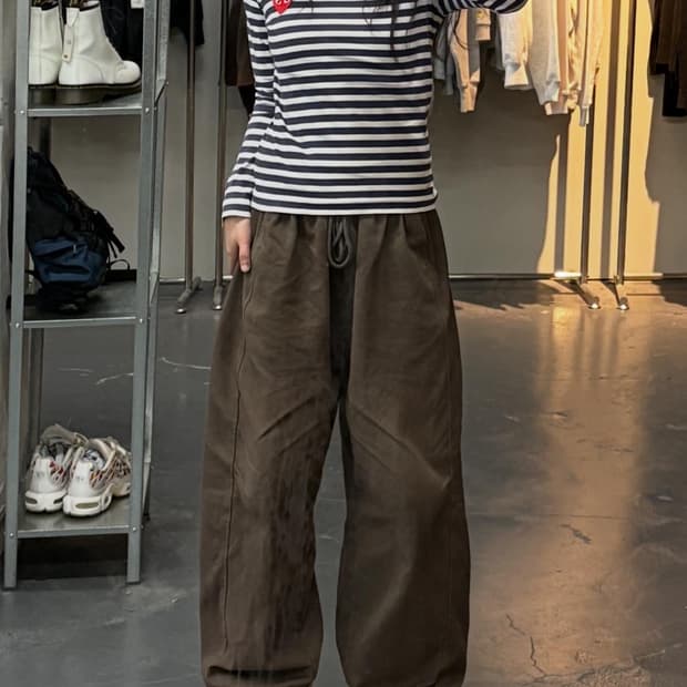 꼼데가르송 하트와펜 단가라 롱슬리브 티셔츠 A2431