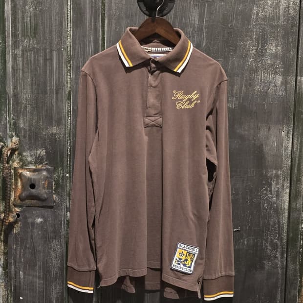 00s ALCOTT Rugby Club Long  Polo Shirt