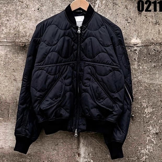 스티치컴즈블루 퀼팅 패딩 봄버 자켓 85 0211