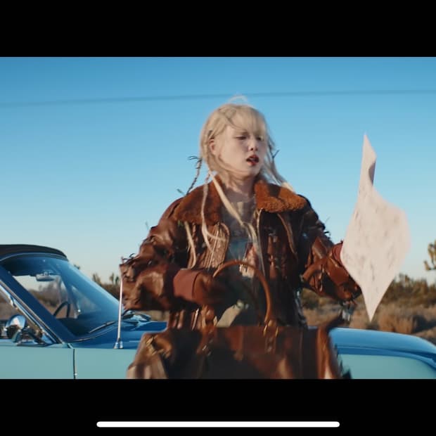 Juntae kim lazer slash cut leatherbomber