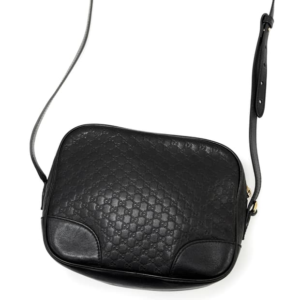 구찌 GG 마이크로 시마 레더 디스코 크로스백