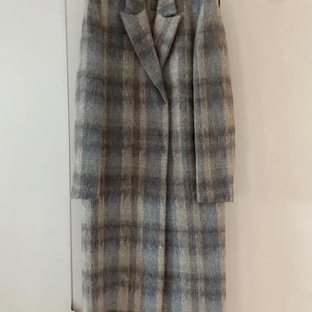 로우클래식 체크 코트 XS