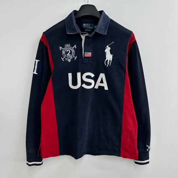 100 폴로 랄프로렌 U.S.A 남자 긴팔 카라티
