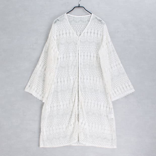 LUNACION _ eyelet lace robe