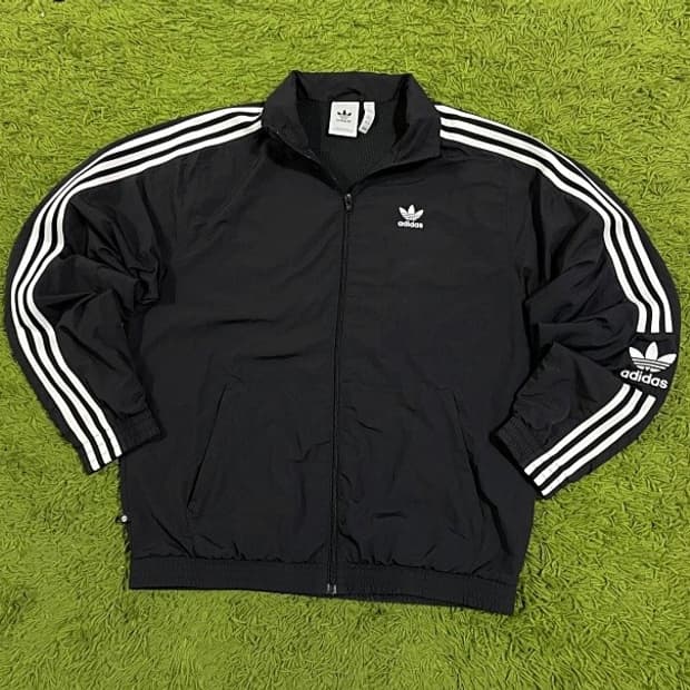 아디다스 락업 블랩 검정 트랙탑 져지집업 100/L