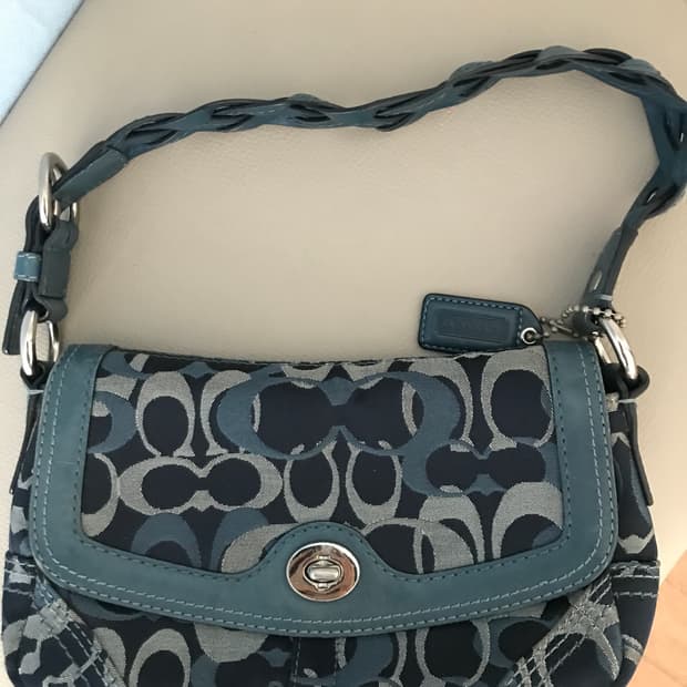 코치 데님 무드 숄더백 토트백