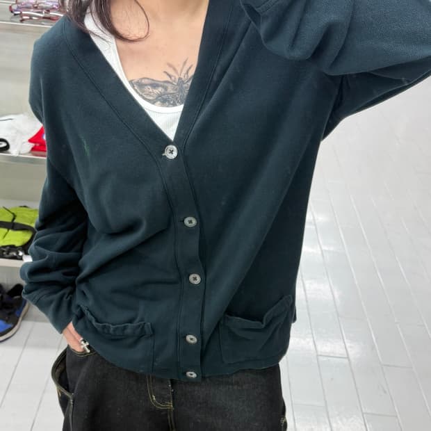 폴로 랄프로렌 00's 피마 코튼 브이넥 가디건