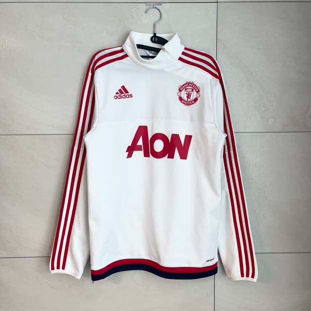 아디다스 맨체스터유나이티드 흰,빨 트랙탑 대장 져지 [95]