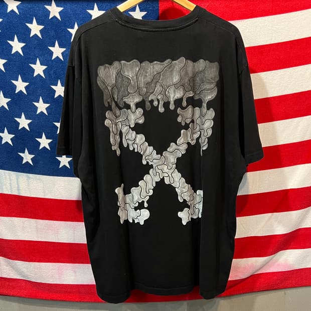 오프화이트 블랙 마커 애로우 티셔츠