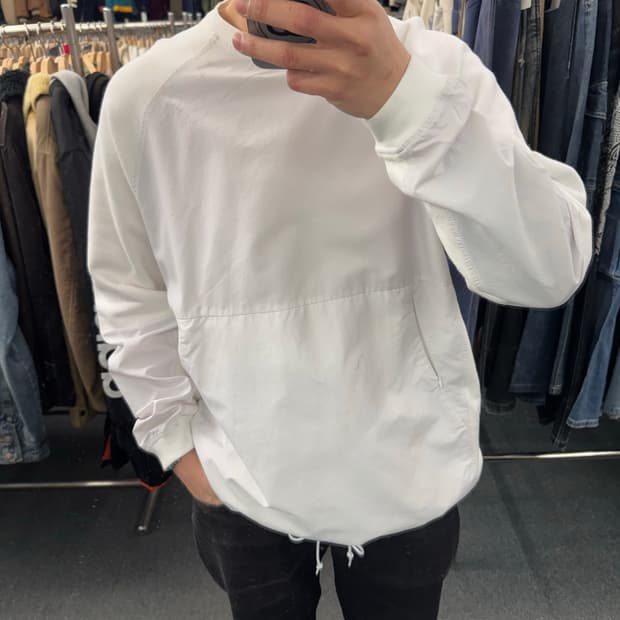L)빔즈 빈티지 화이트 스웻셔츠