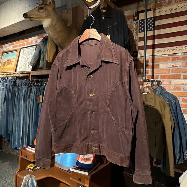 70s USA LEE Moleskin Western Jacket