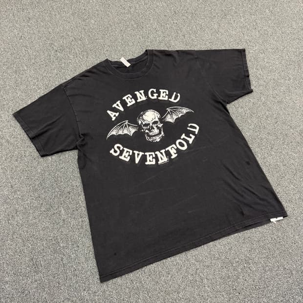 XL) 알스타일 빈티지 스컬 프린팅 반팔 티셔츠