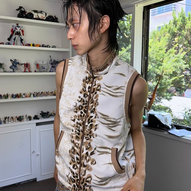 LA MODA GOJI 레오파드 집업 베스트