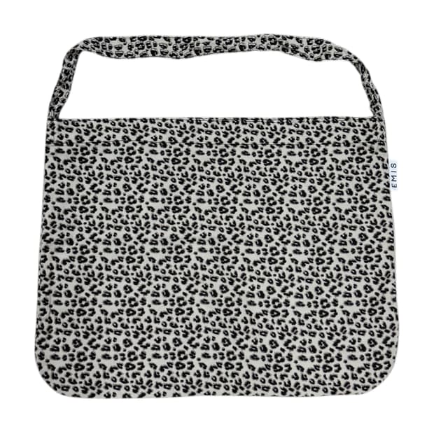 EMIS 이미스 레오파드 호피 코듀로이 에코백 가방