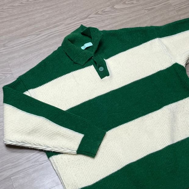 오버핏 스트라이프 줄무늬 니트