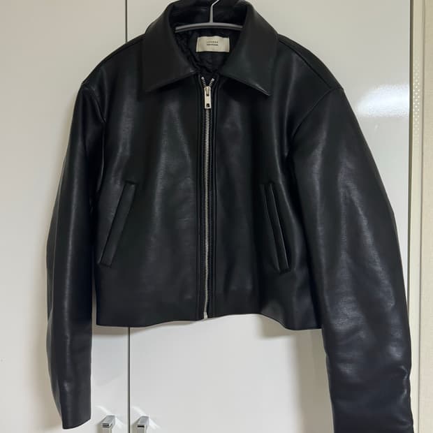 라퍼지 포 우먼 버핑레더 미니멀 블루종