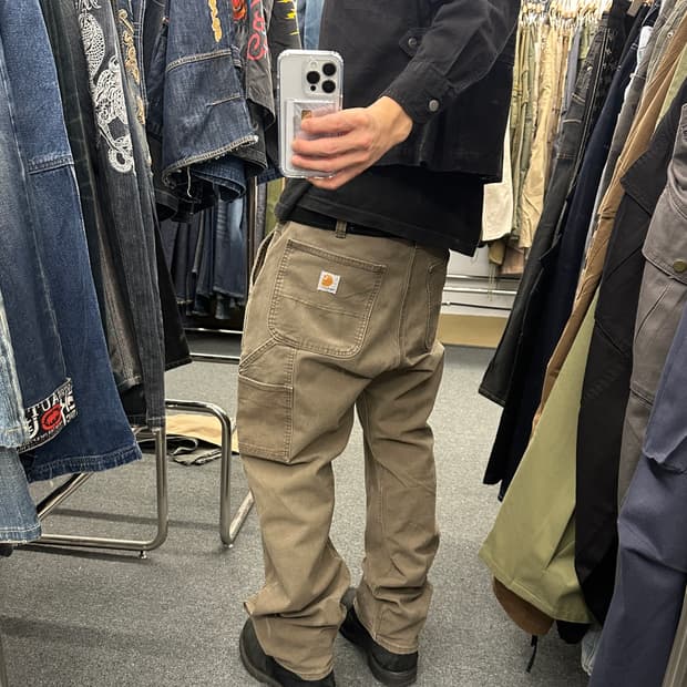 36) 칼하트 Relaxed fit 브라운 워크팬츠 