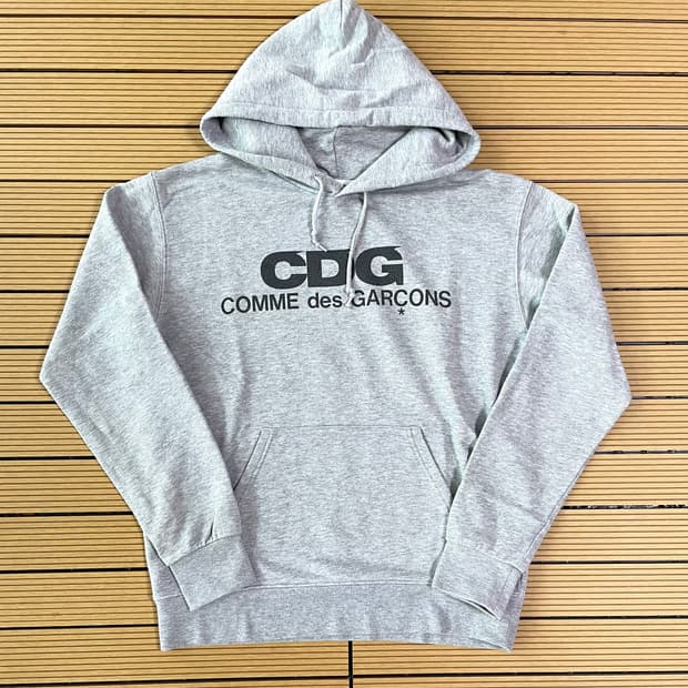 cdg 꼼데가르송 그레이 후드티