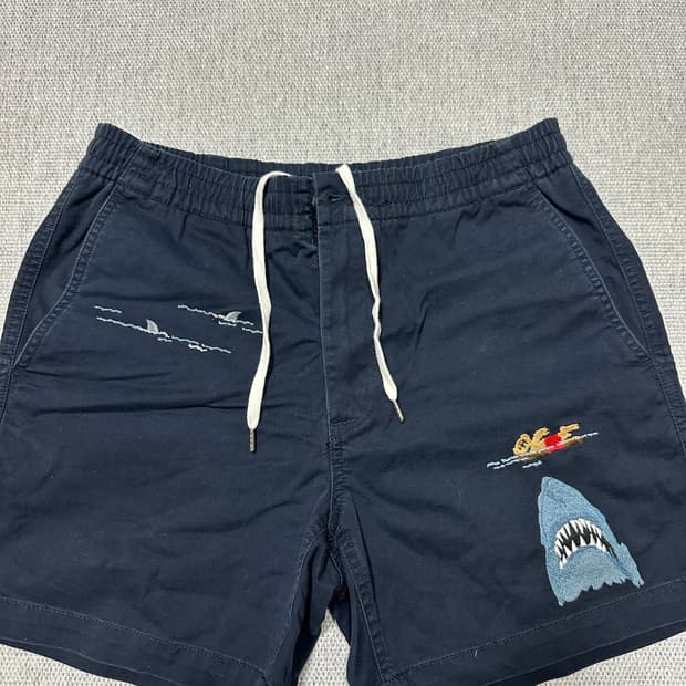 폴로 랄프로렌 프렙스터 반바지 샤크 자수 반바지 S