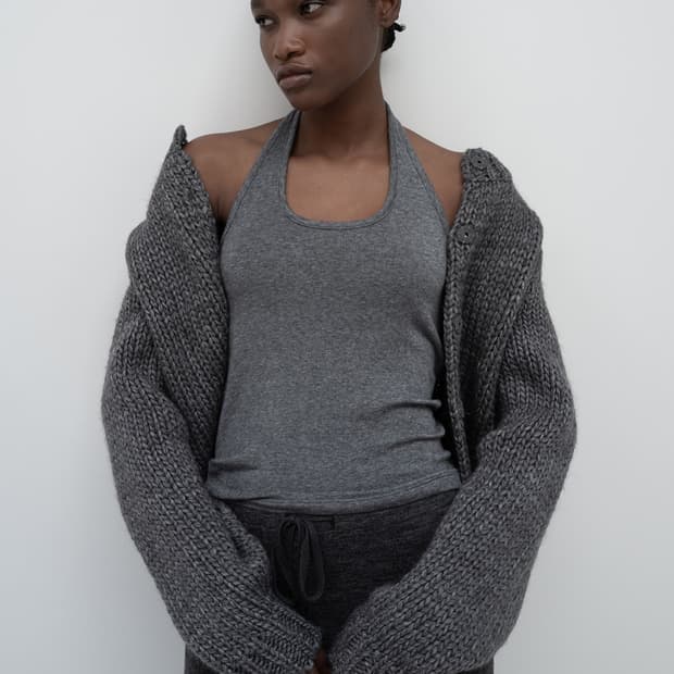 LFM Wool Halter Neck Top 