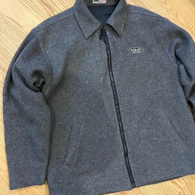 빈티지 BITCH SKATEBOARDS 짚업 플리스