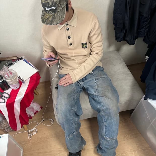 스톤아일랜드 pk 니트 롱슬리브