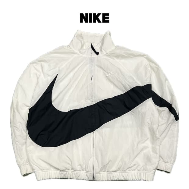 (XL) 나이키 빅스우시 우븐 바람막이 자켓 화이트/블랙