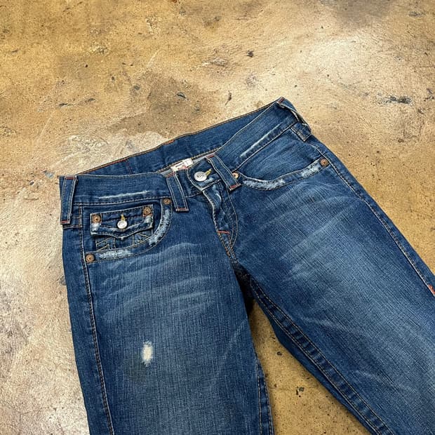 [정품/28] 트루릴리젼 데님 팬츠 청바지 데미지진 b14