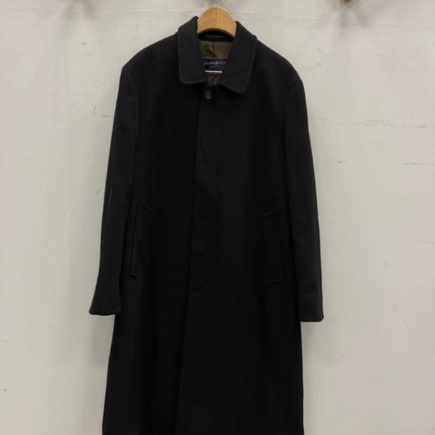 YSL 울 롱 코트 블랙 46 (남성95)