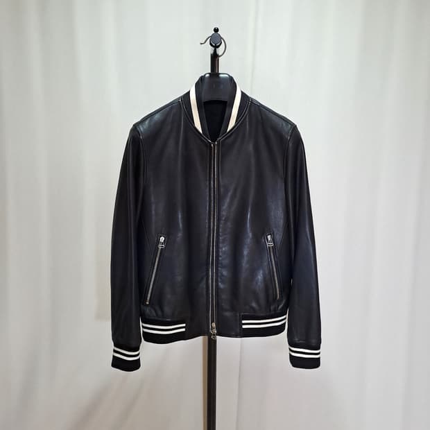 (택포) 솔리드옴므 램스킨 바시티 블루종 48 B526