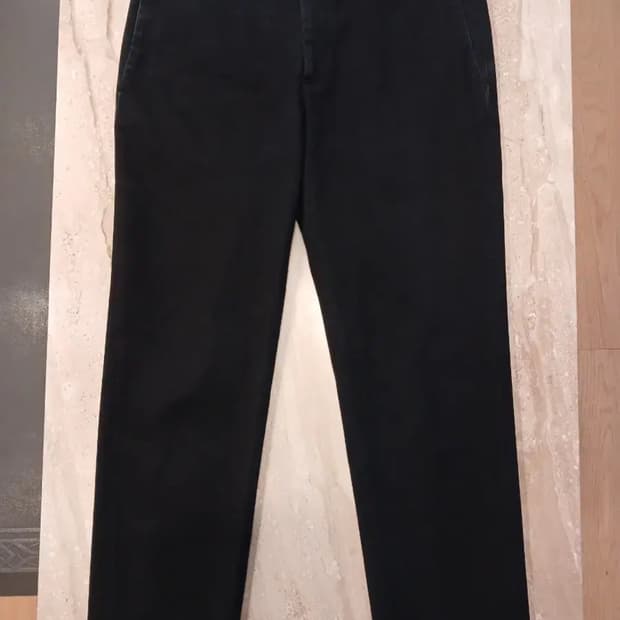 INCOTEX  COTTON CHINO BLACK