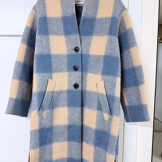 이자벨마랑 에뚜왈 체크 코트 34