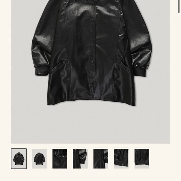 스무스무드 Black Des Pres Leather Jacket 구해요