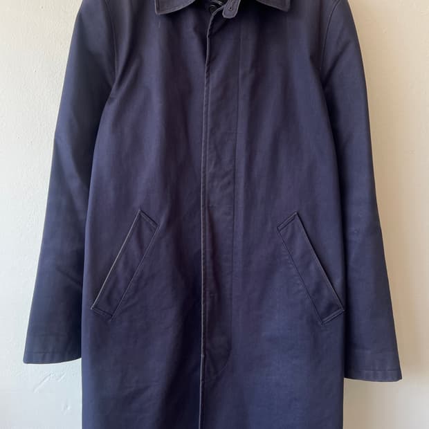 아파쎄 APC 남성 네이비 발마칸 간절기맥코트 
