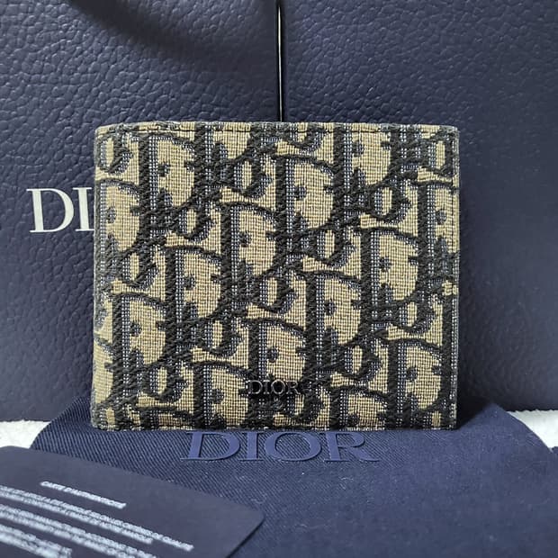 [풀구성] 디올 오블리크 자카드 반지갑