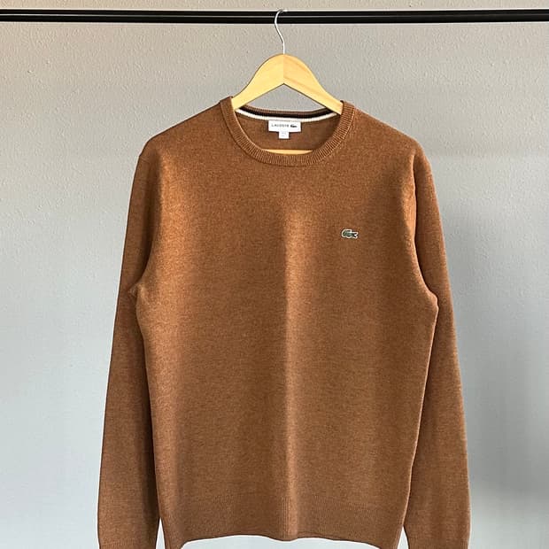 [L]라코스테 메리노 울 니트 스웨터