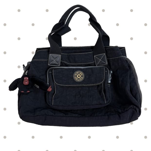 kipling 네이비 숄더백