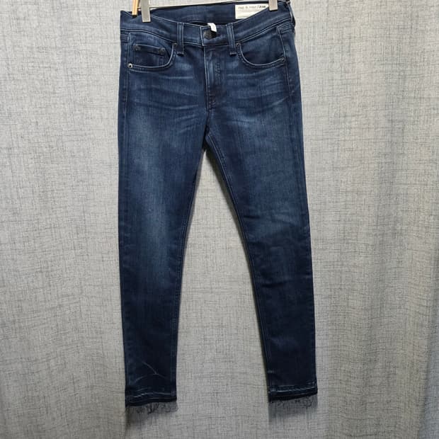 랙앤본 데님 청바지 진청 슬림핏 