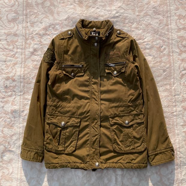 에비수 올리브 필드자켓 