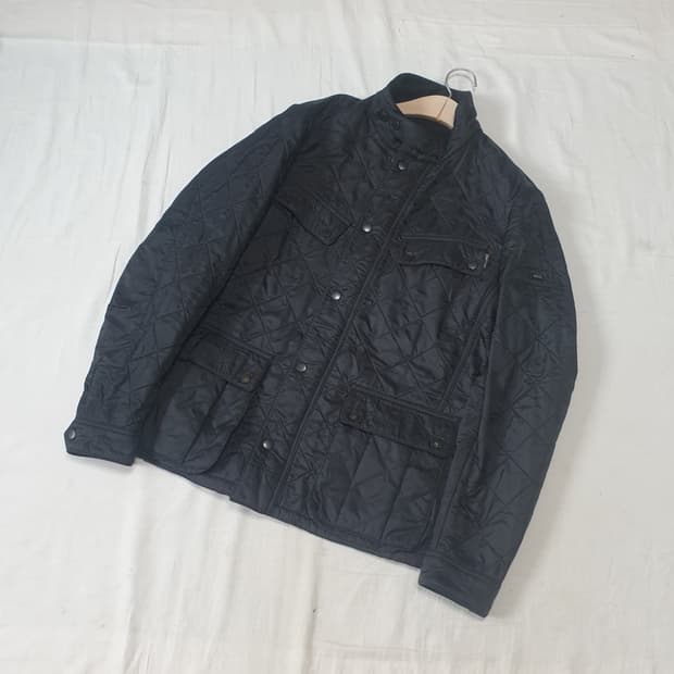 바버 아리엘 퀄팅 자켓 븡랙