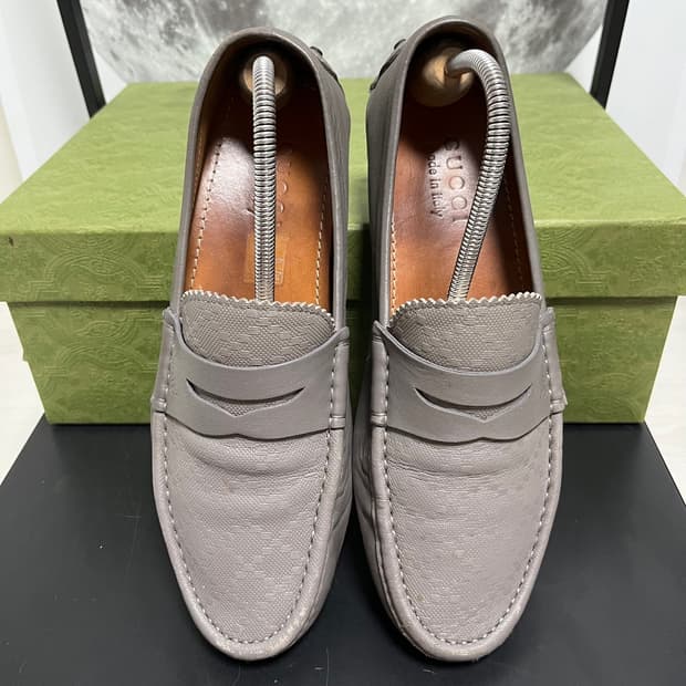 정품 6.5) 구찌 다이아몬드 스티치 드라이빙 슈즈 로퍼 260~265