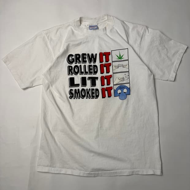 90s Weed Tee (white)