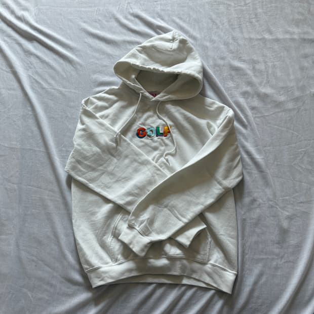 골프왕 자수 후드티