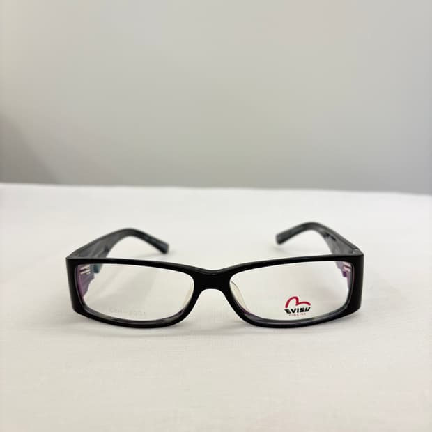 EVISU 에비수 블랙 뿔테 빈티지안경