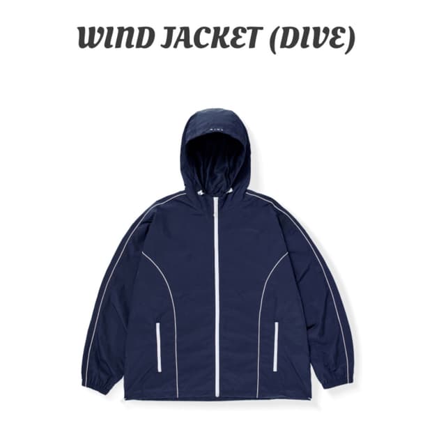 S BTS Dive Wind Jacket Navy