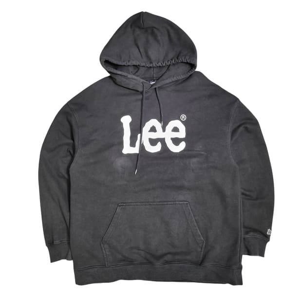 Lee 리 빅로고 블랙 후드