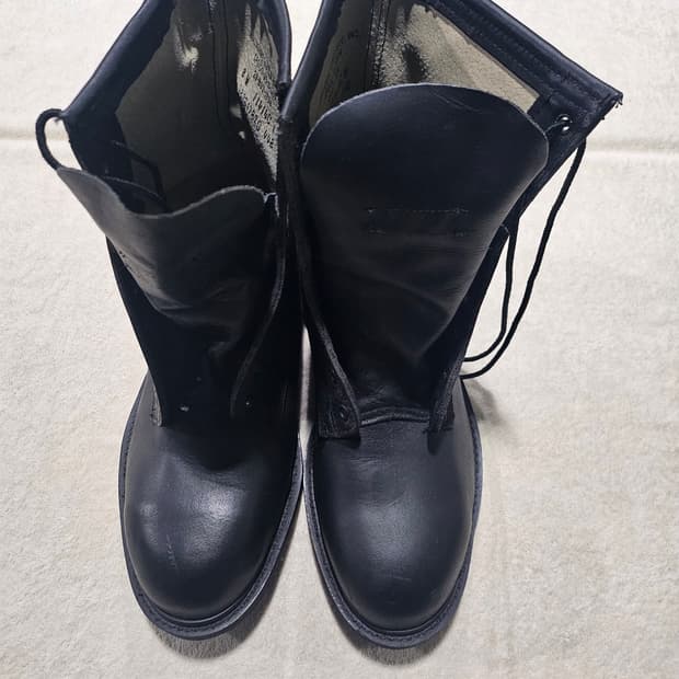 90s 미군오리지날 울버린 월드와이드 스틸토 컴뱃부츠신품8W