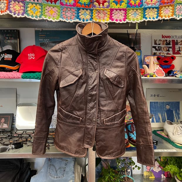 Vintage Brown Real Leather Jacket